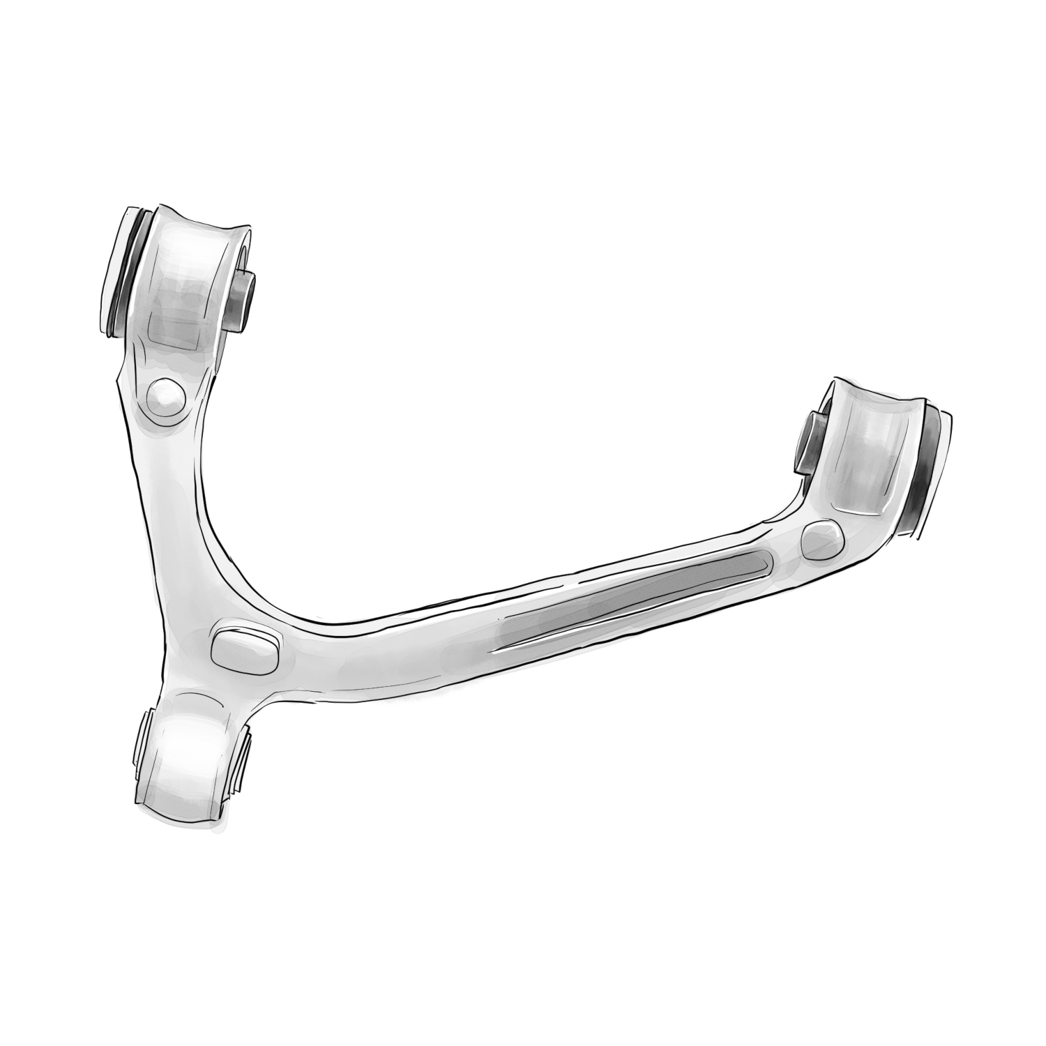 Wishbone aluminum 